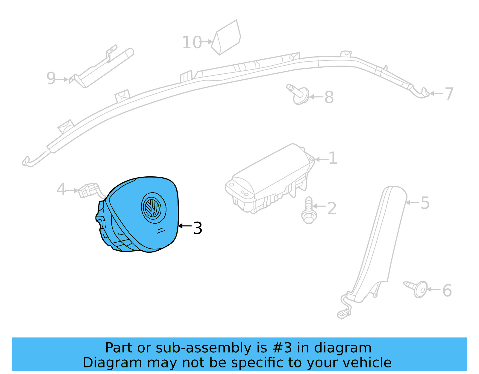 Driver Inflator Module 17A-880-201-F-81U - View 6