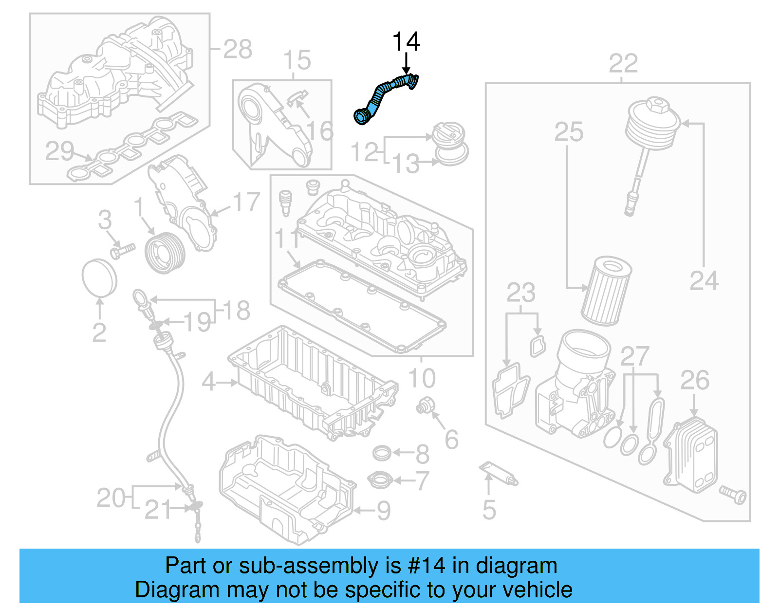 Vent Tube 03L-103-493-AH - View 5