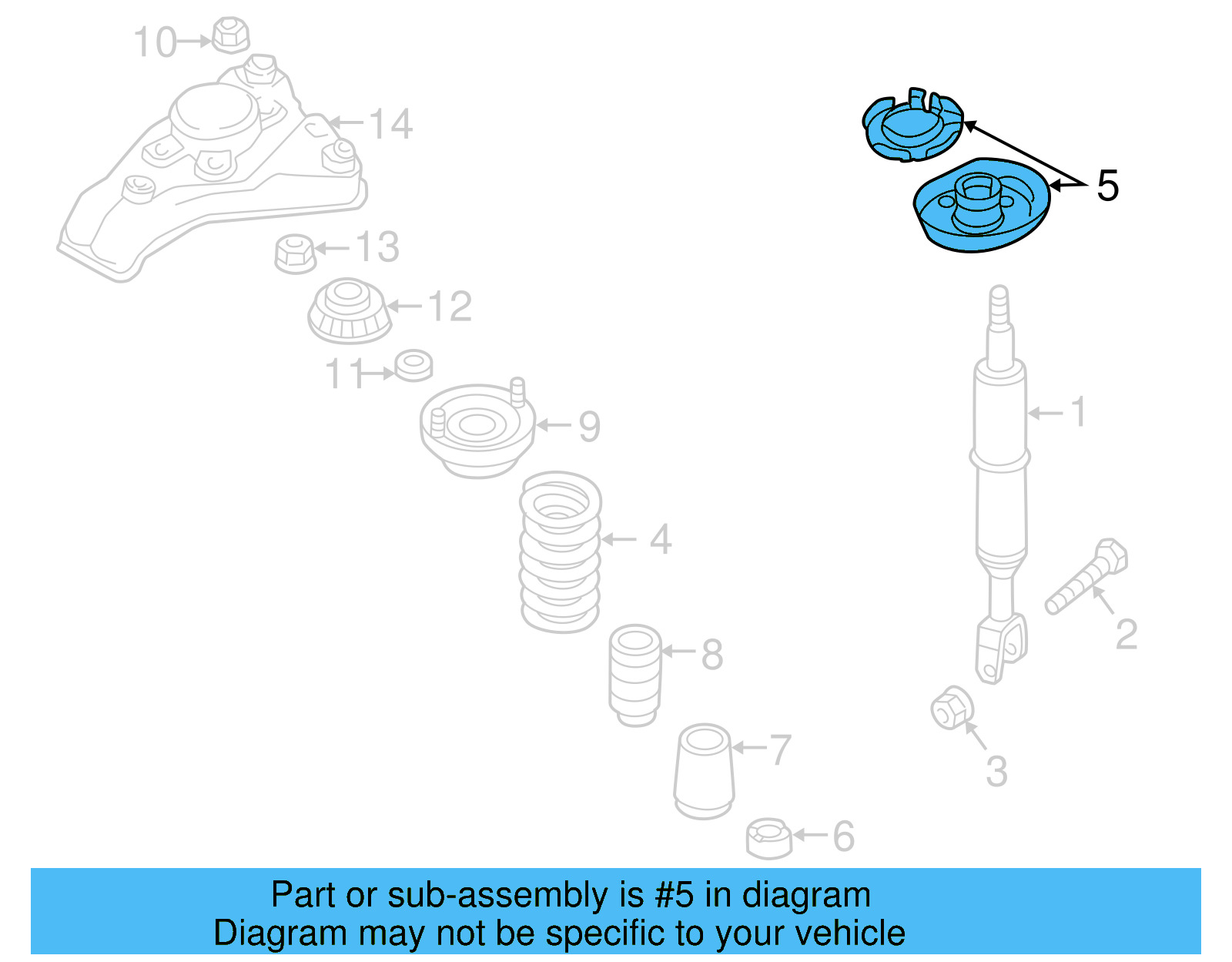 Lower Seat 8D0-412-066-F - View 5