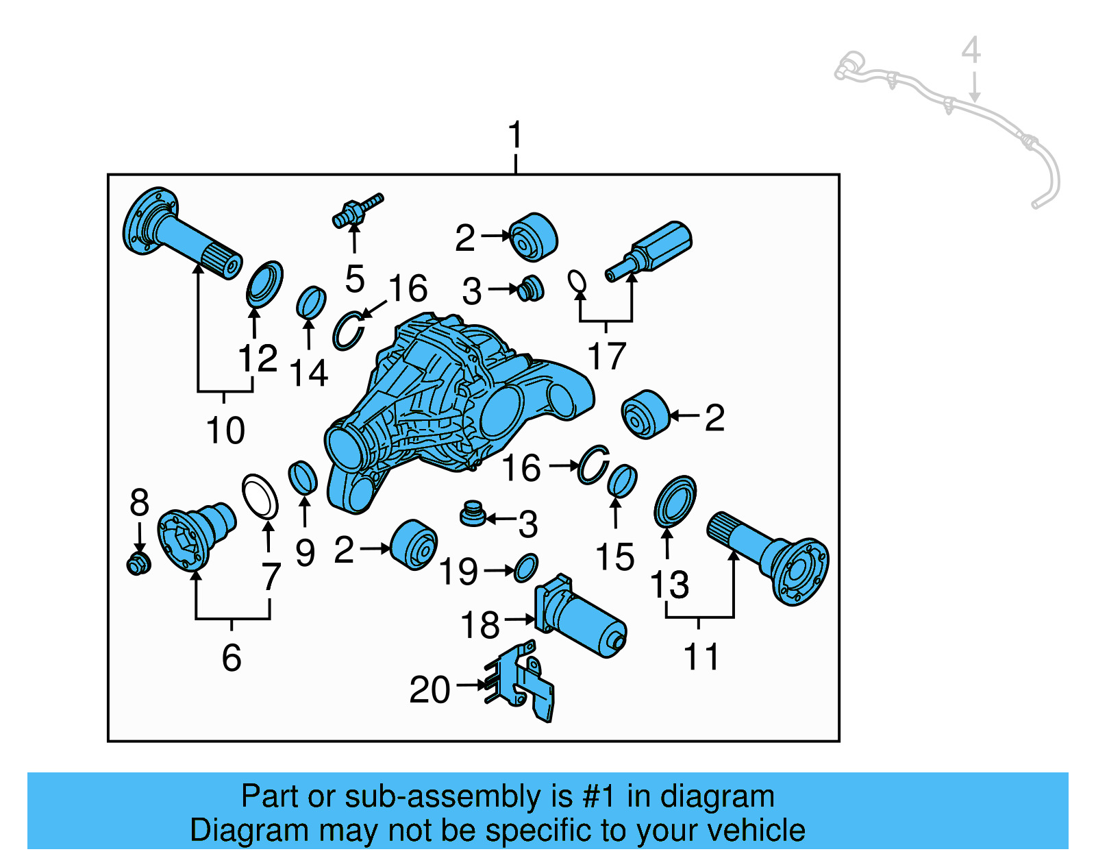 Differential Assembly 0AB-525-016-Q - View 3