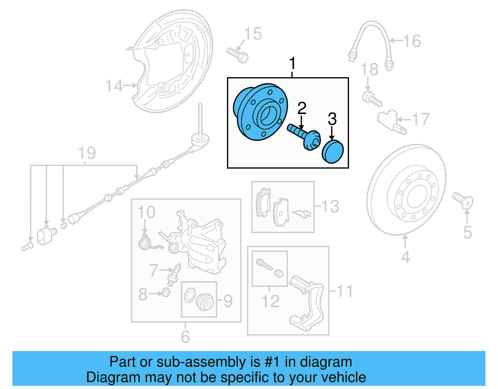 Bearing Assembly 3G0-598-611-A - View 2