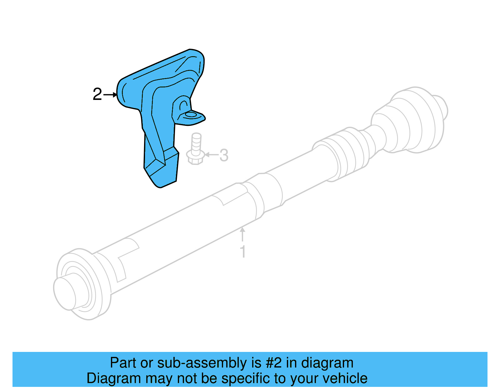 Drive Shaft 7P0-521-101-R - View 2