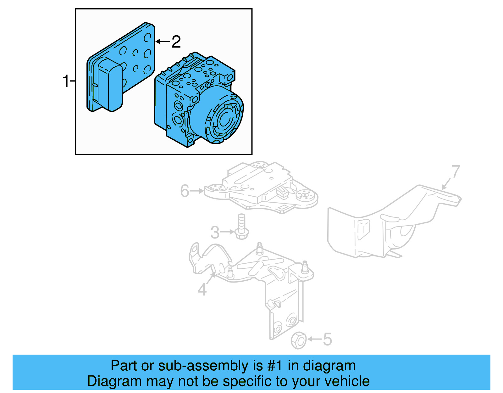 ABS Hydraulic Assembly 5Q0-614-517-FE-BEF - View 16