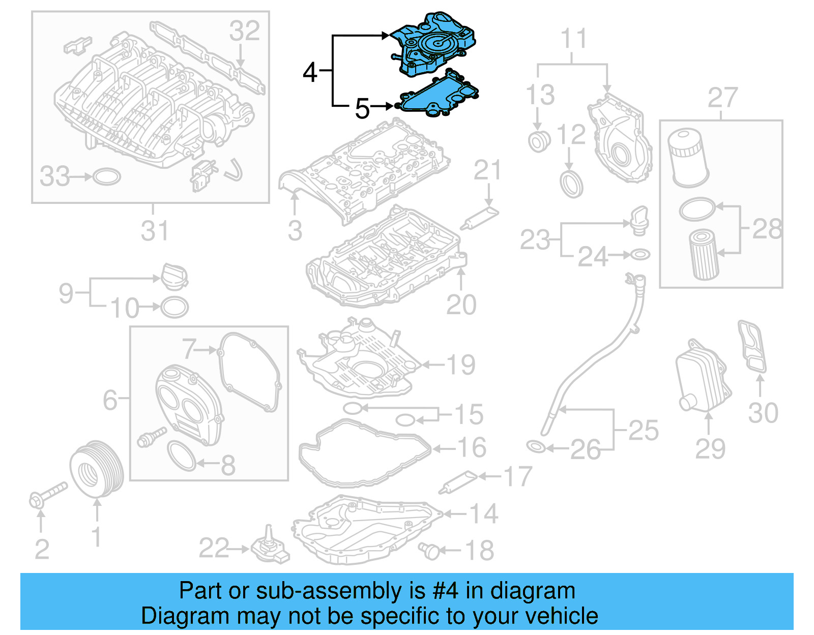 Engine Crankcase Vent Valve 06K-103-495-AP - View 8