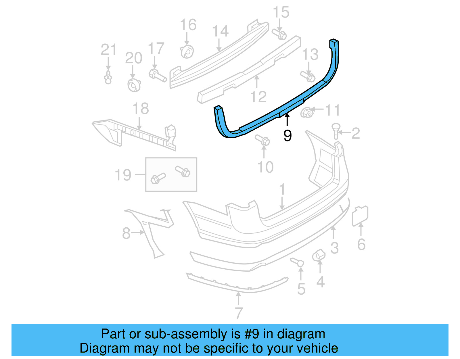 Center Support 3C9-807-861 - View 3