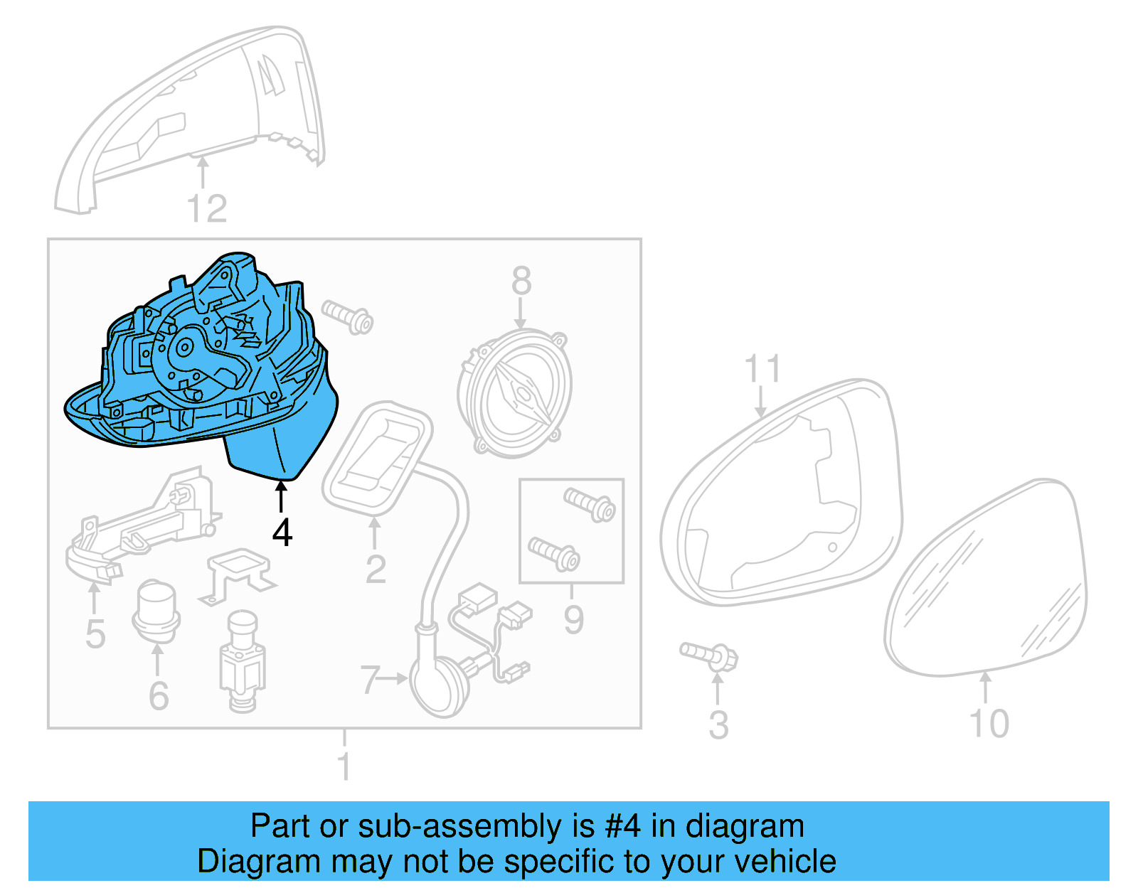 Mirror Housing 7P6-857-085-9B9