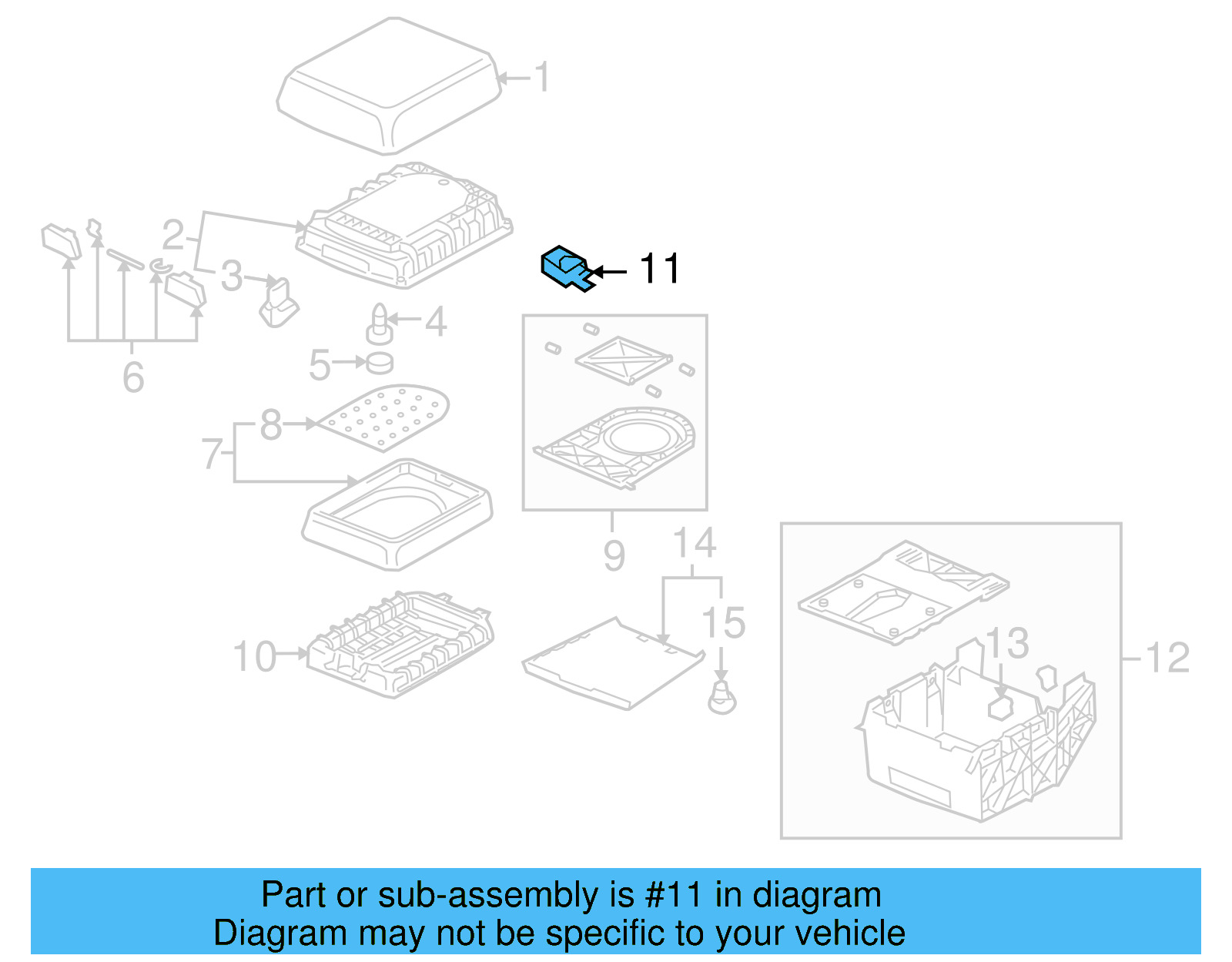 Center Console Latch 7L6-858-581 - View 4