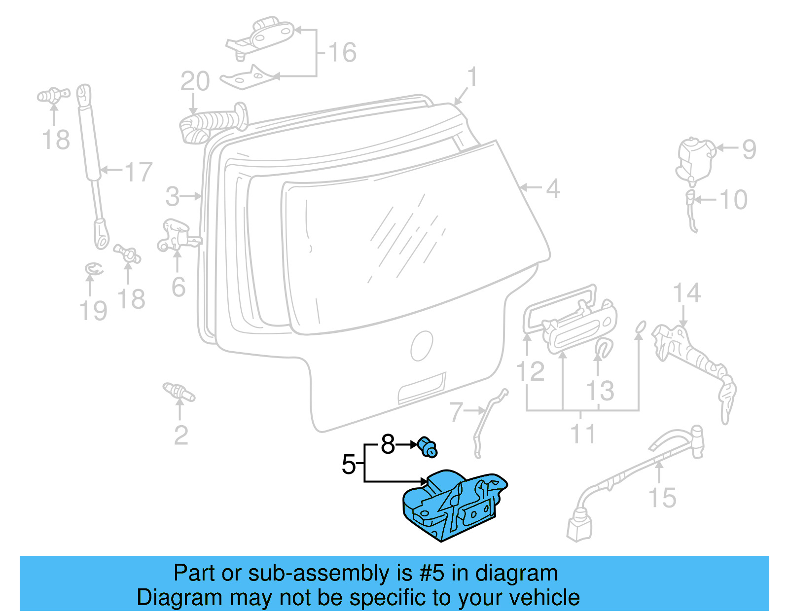 Lock 1J6-827-505-C-B41 - View 7