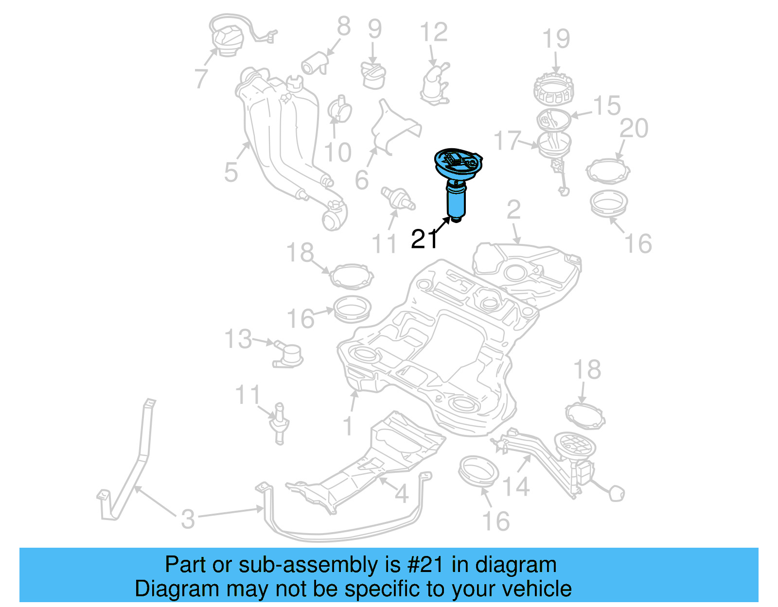 Fuel Pump 3B7-906-087-B - View 4