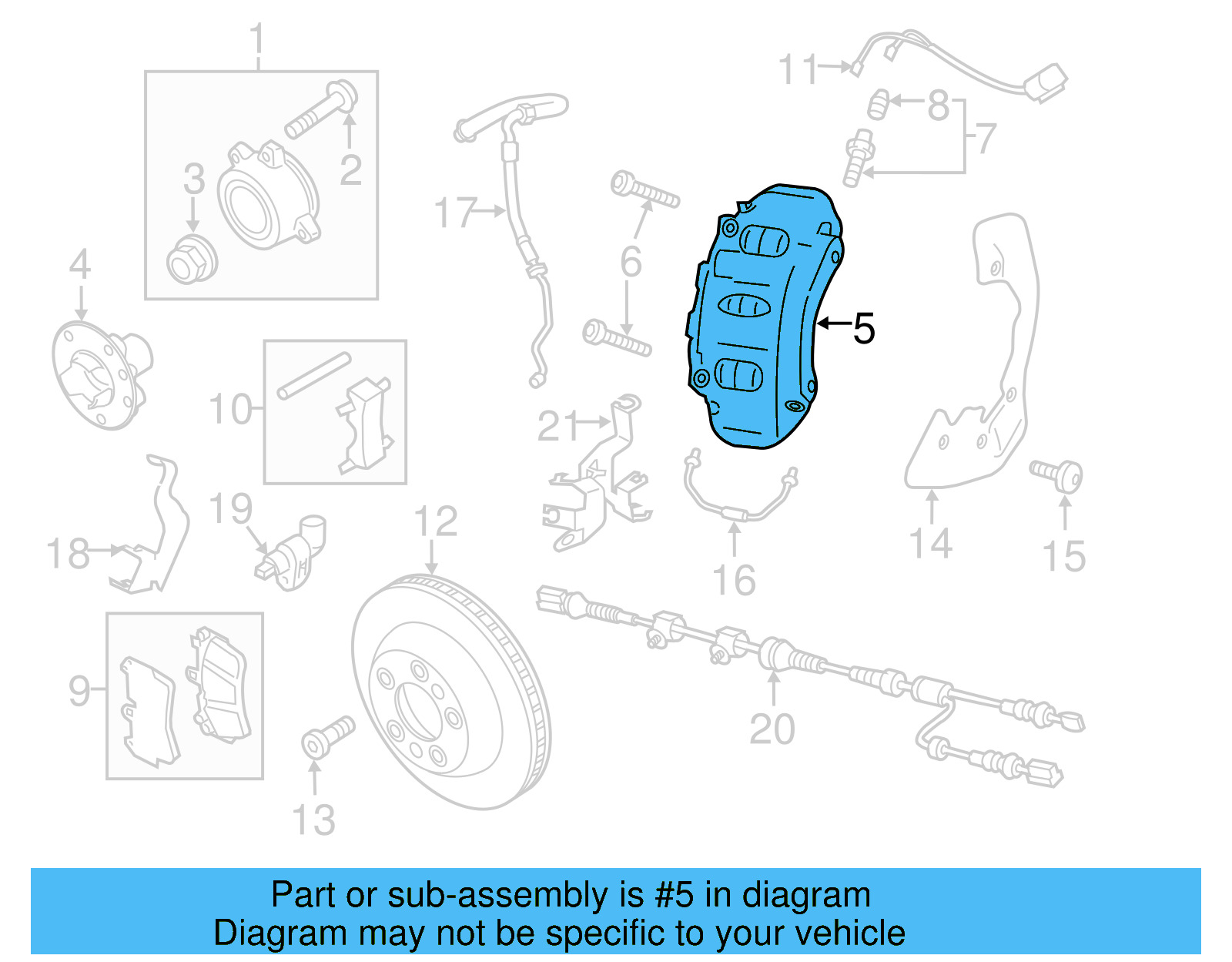 Caliper 7P6-615-123-J - View 5