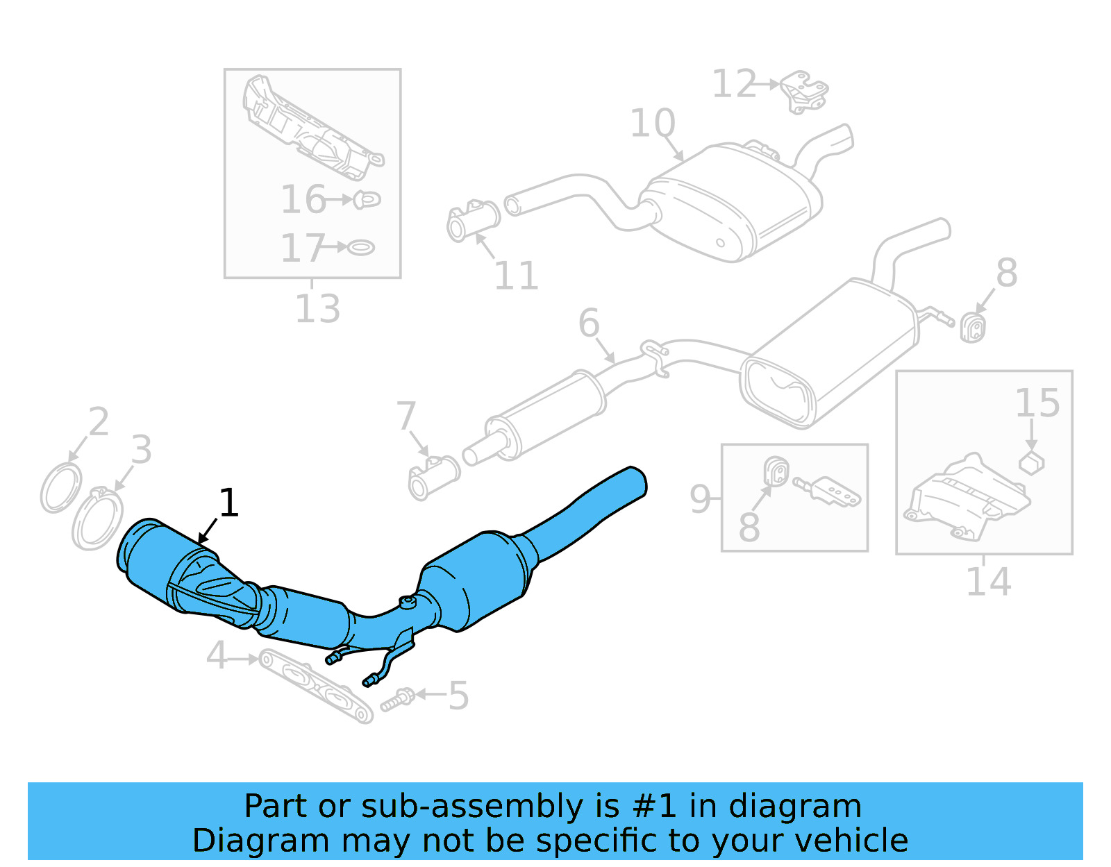 Catalytic Converter 561-254-501 - View 5