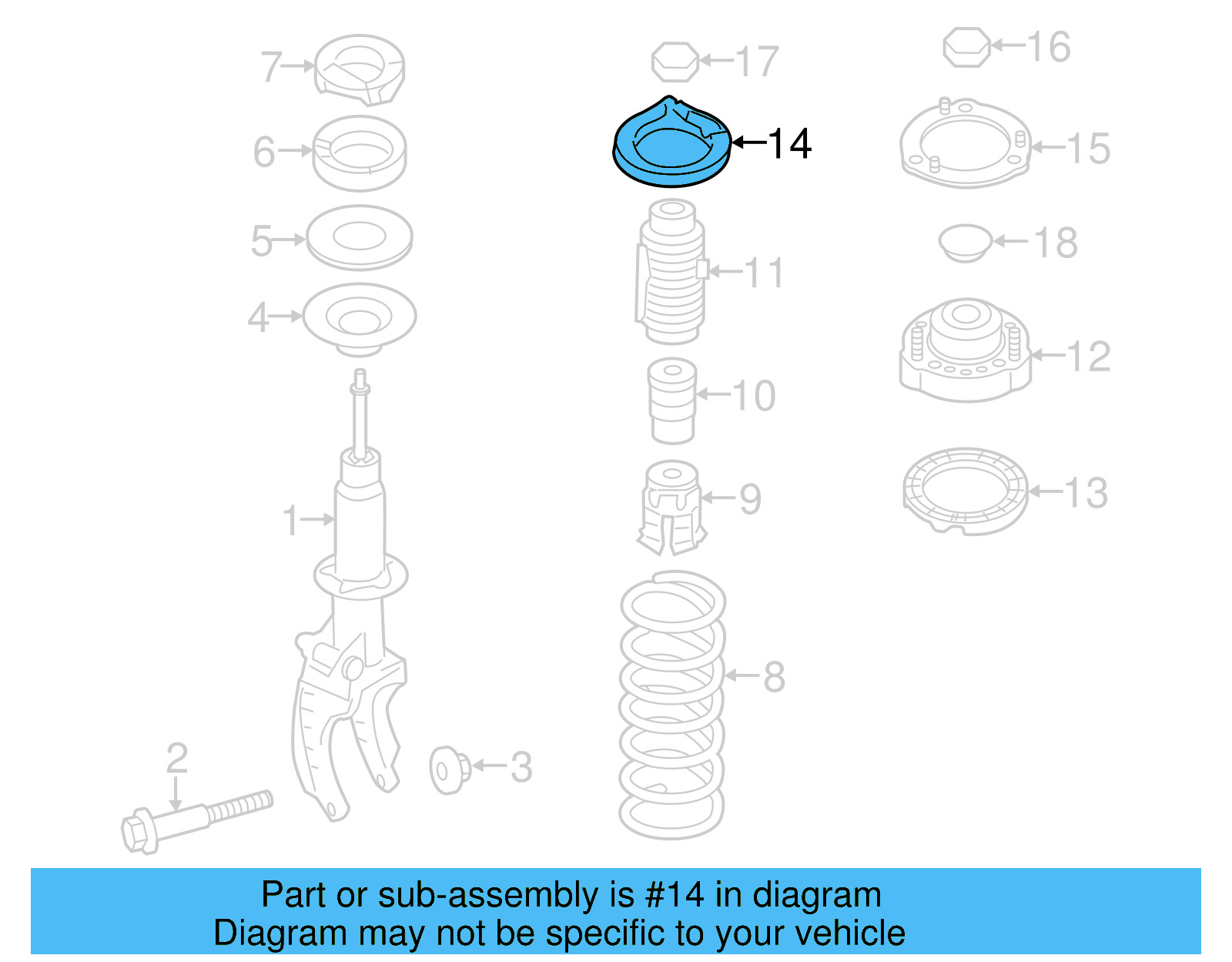 Coil Spring Insulator 7P0-511-149 - View 5