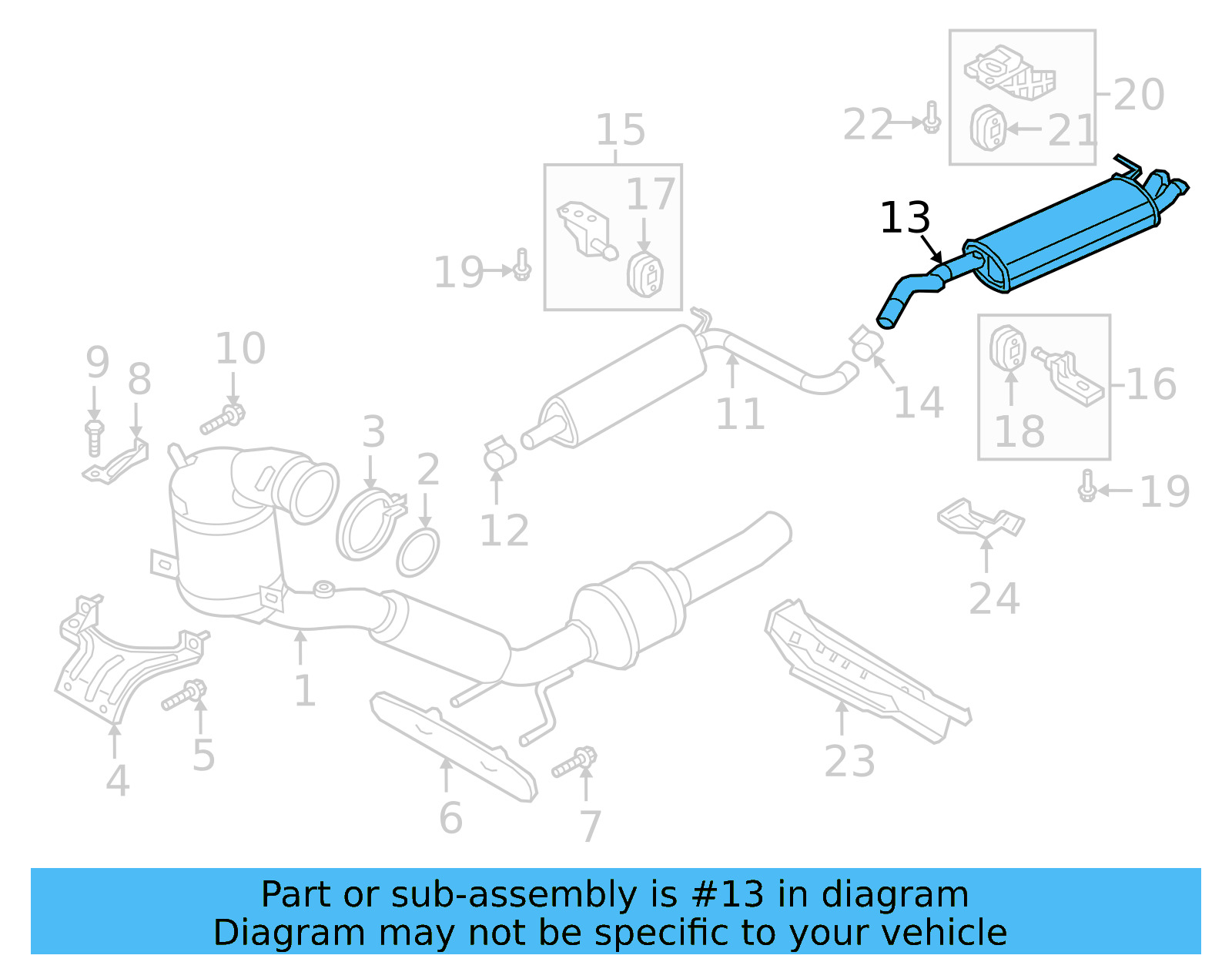 Rear Muffler 17A-253-609-F - View 3