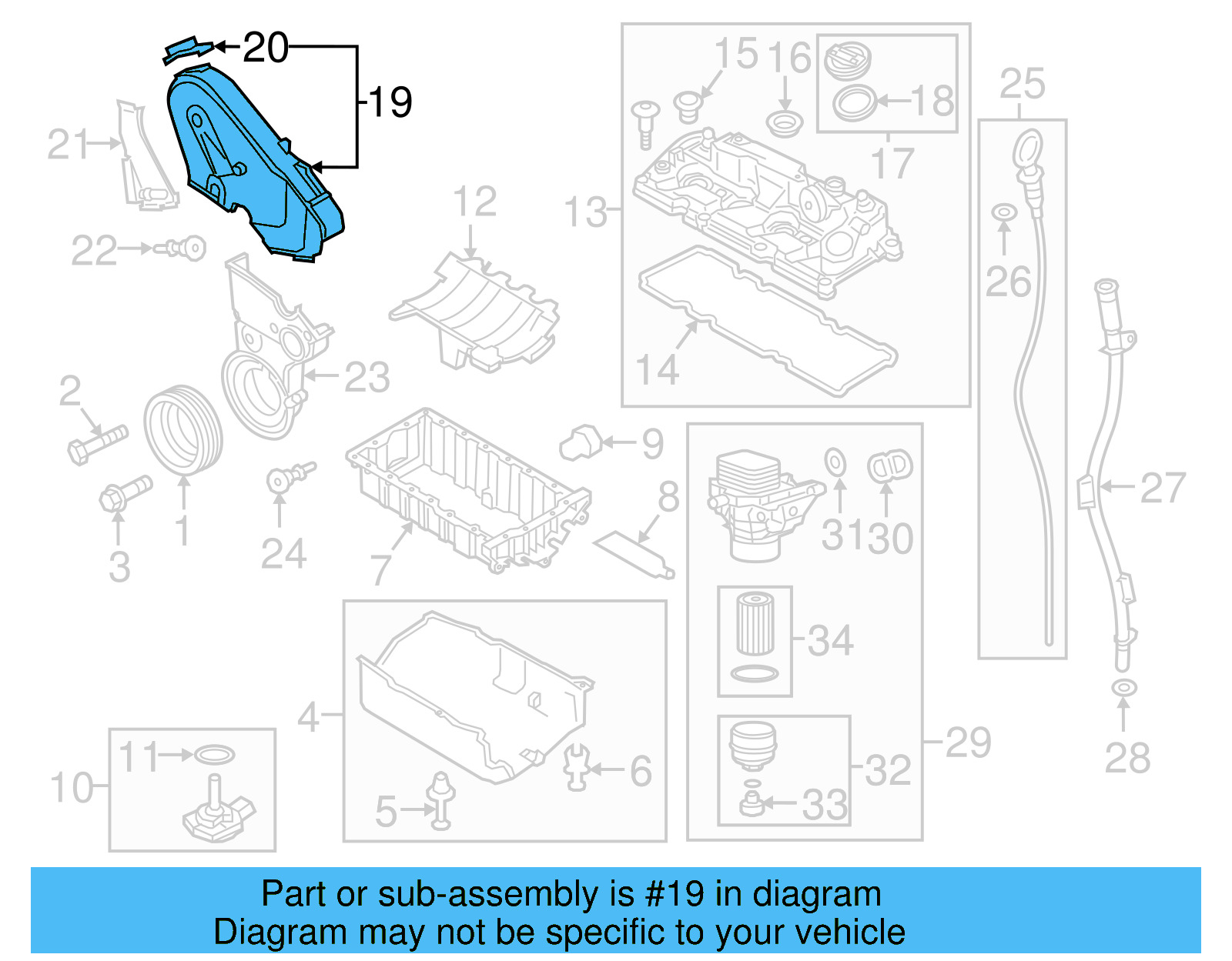 Upper Timing Cover 04L-109-107-F - View 5