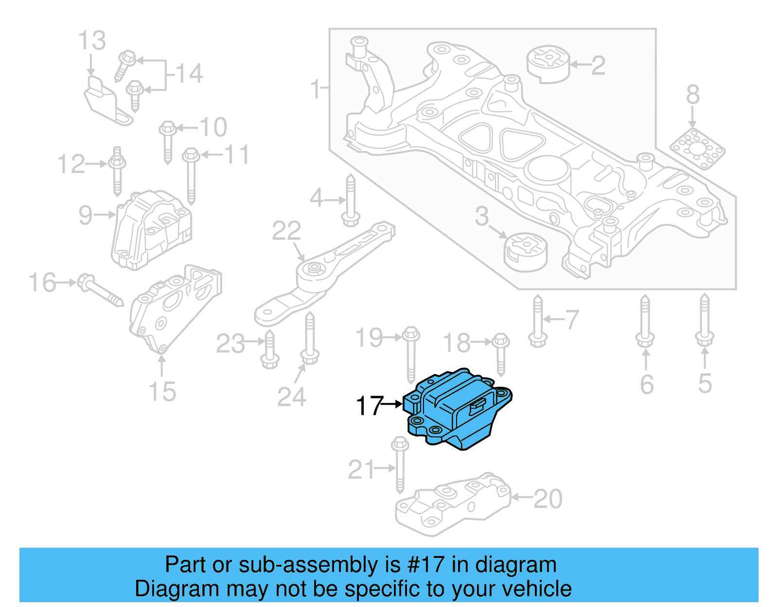 Trans Mount 1K0-199-555-AB - View 4