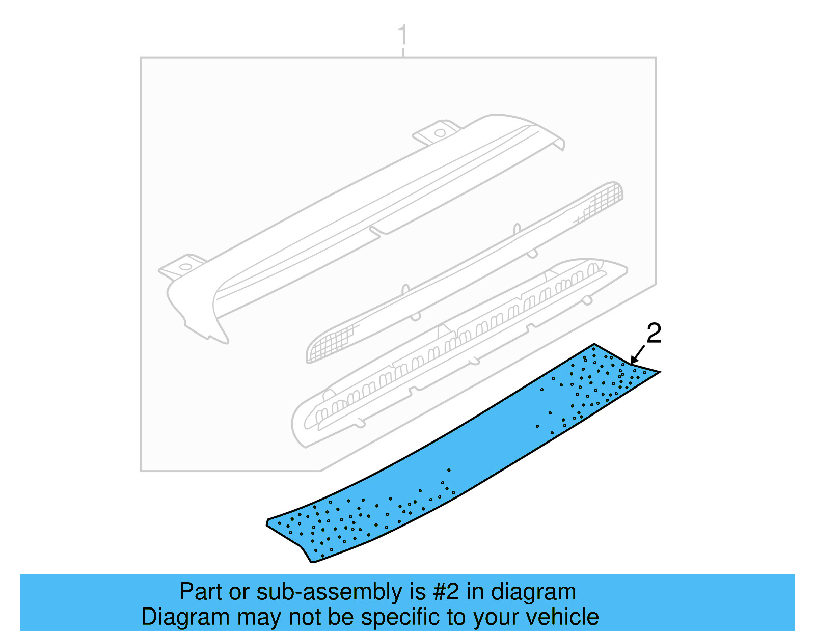 Center High Mount Stop Light Cover 1J5-945-135-C-B41 - View 4