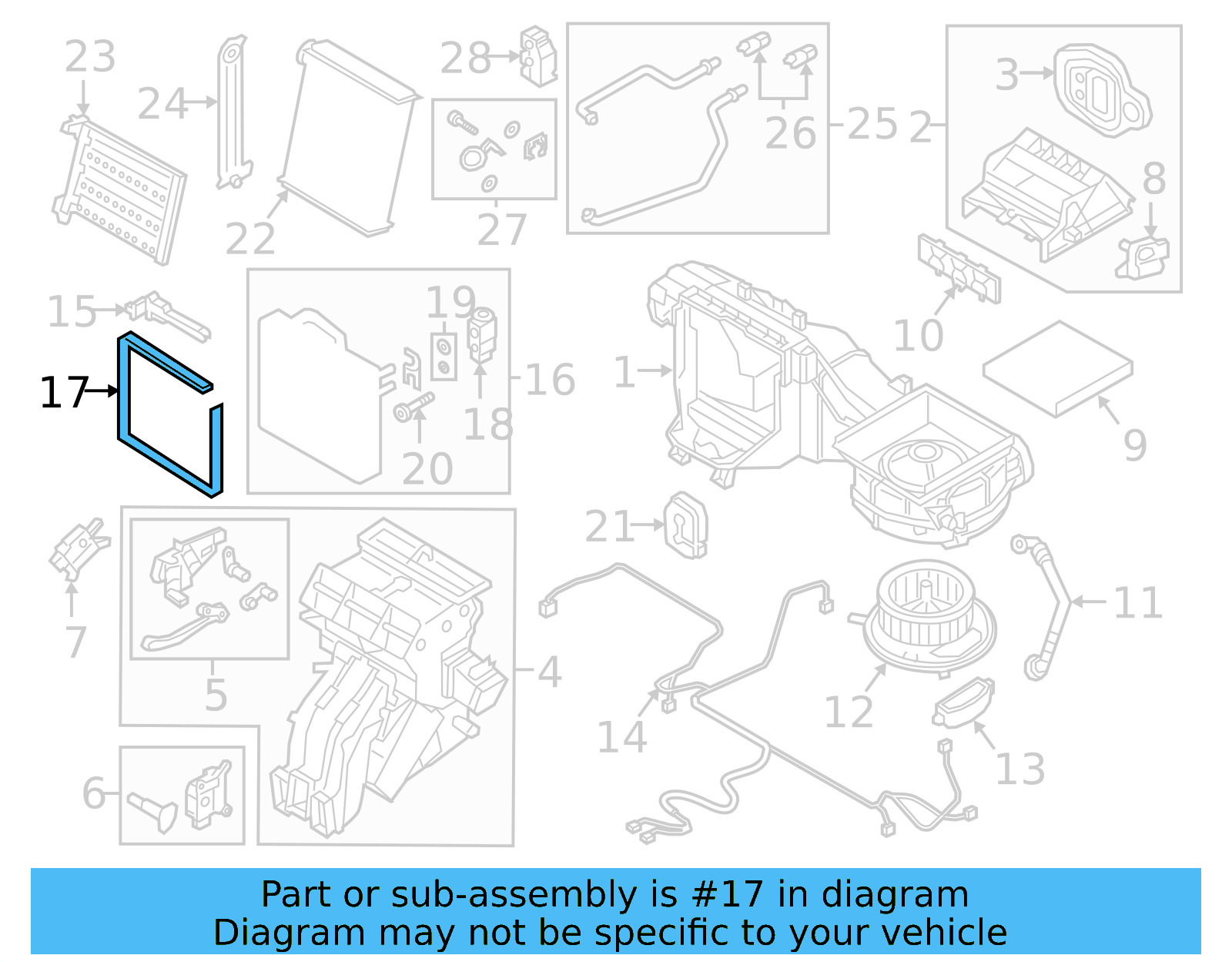 Evaporator Assembly Gasket 5Q0-820-061-B - View 31