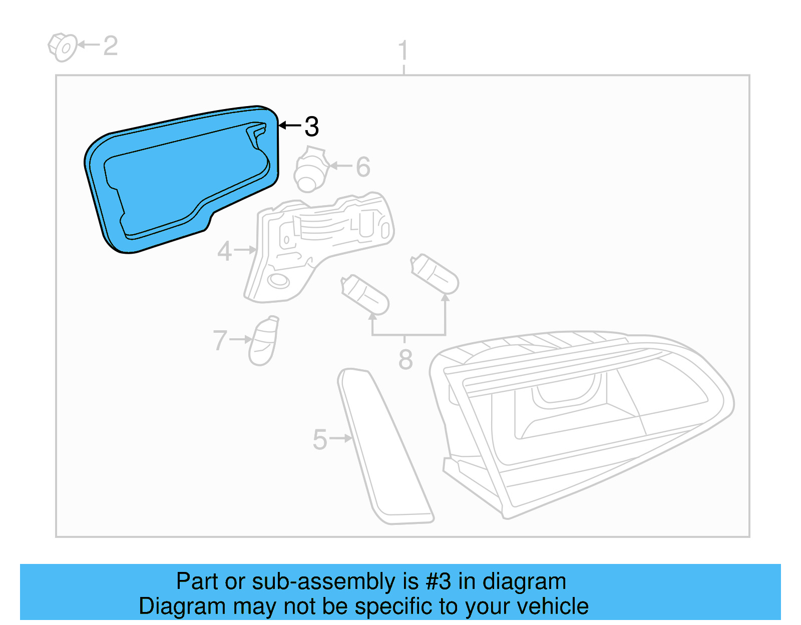 Gasket 5G0-945-192 - View 3