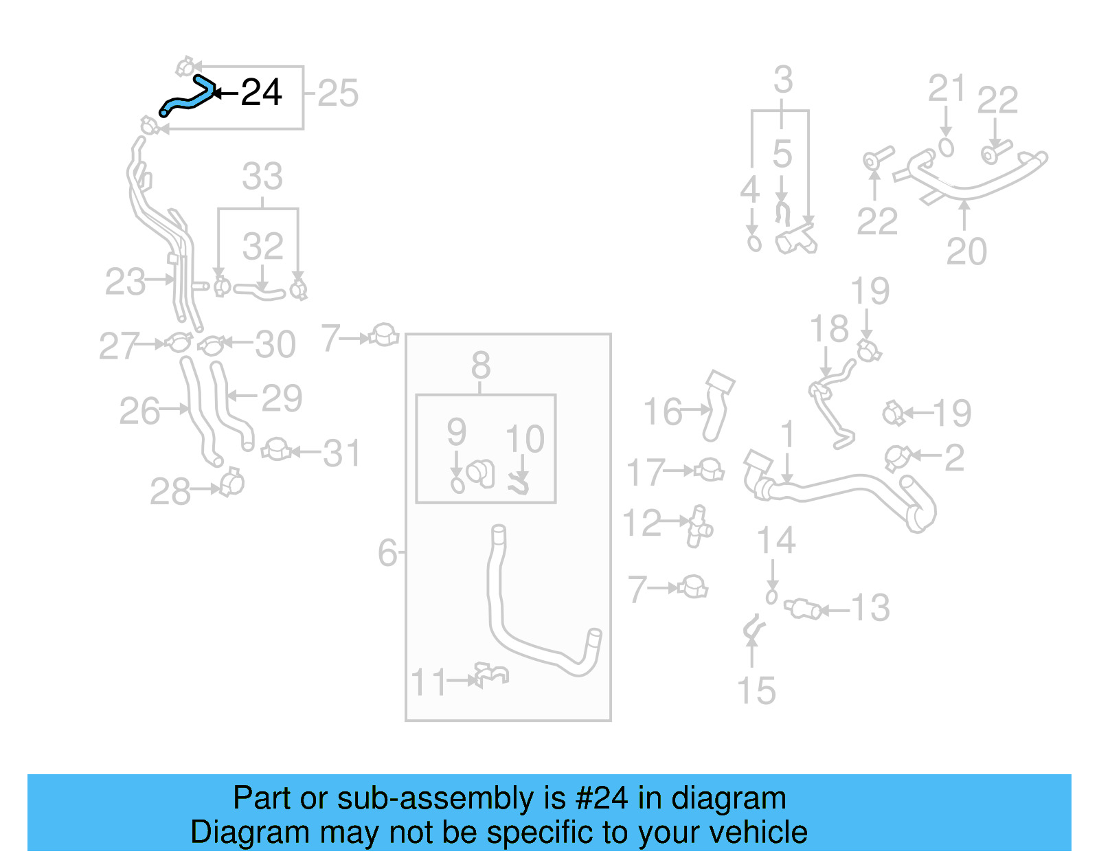 Reservoir Hose 5N0-121-109-E - View 4