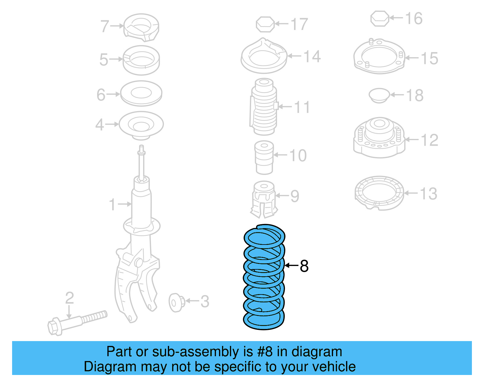 Coil Spring 7P6-411-105-P - View 4
