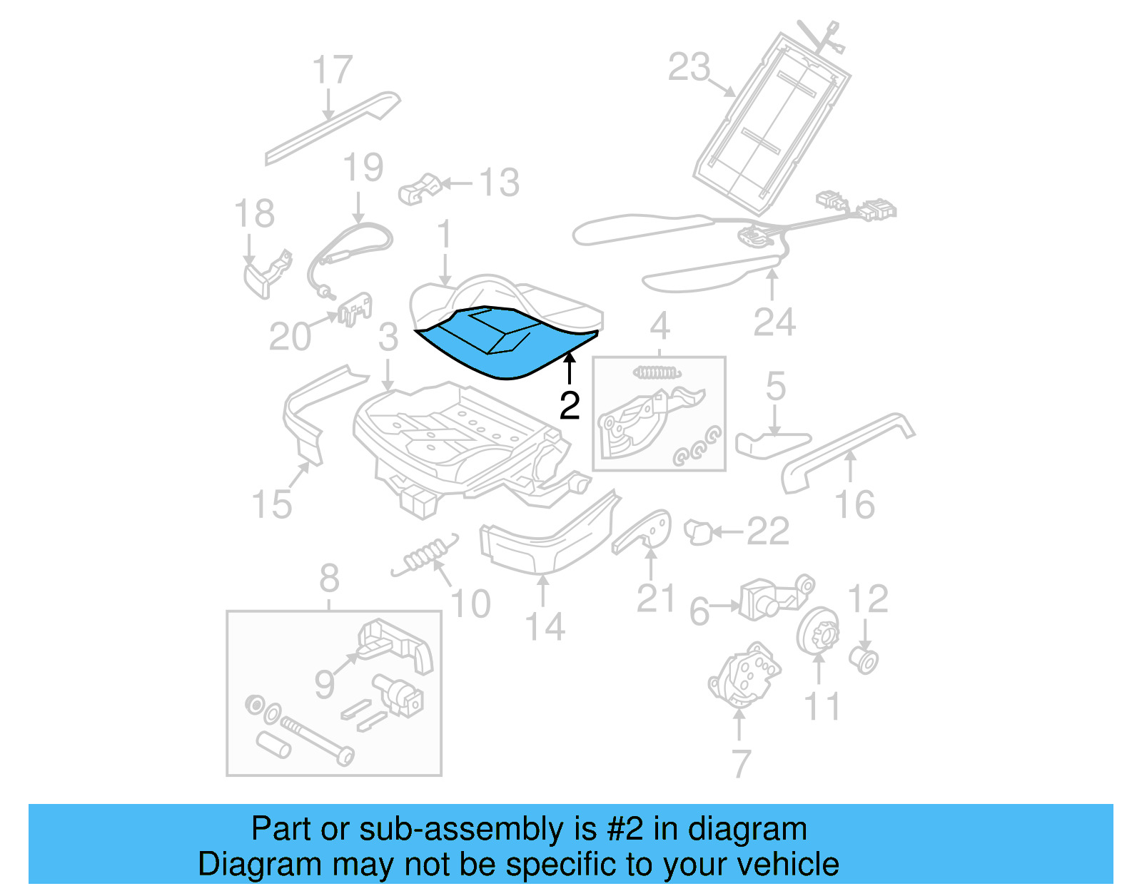 Seat Cushion Pad 1J0-881-375-AE - View 8