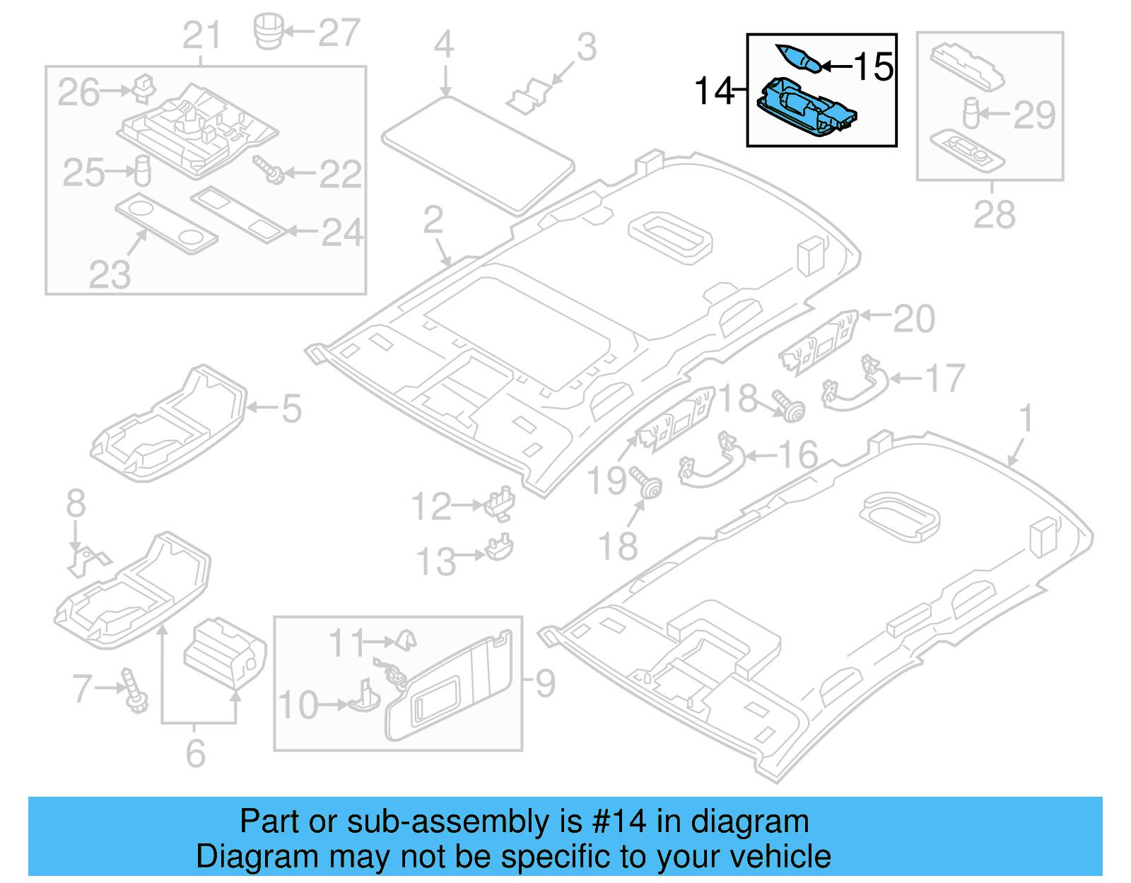 Visor Lamp 1K0-947-109-95T - View 10