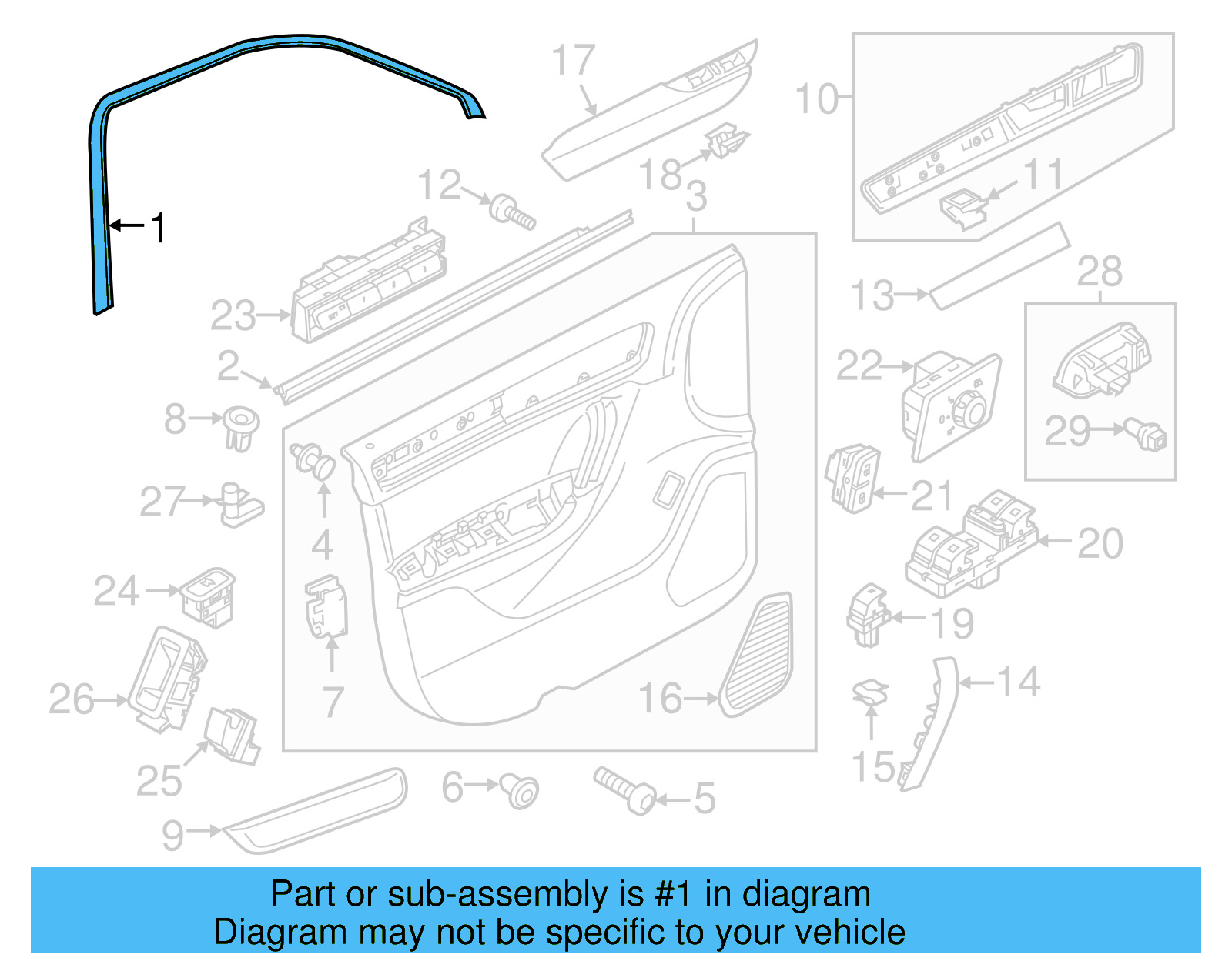 Window Trim 7P0-867-671-A-82V - View 3