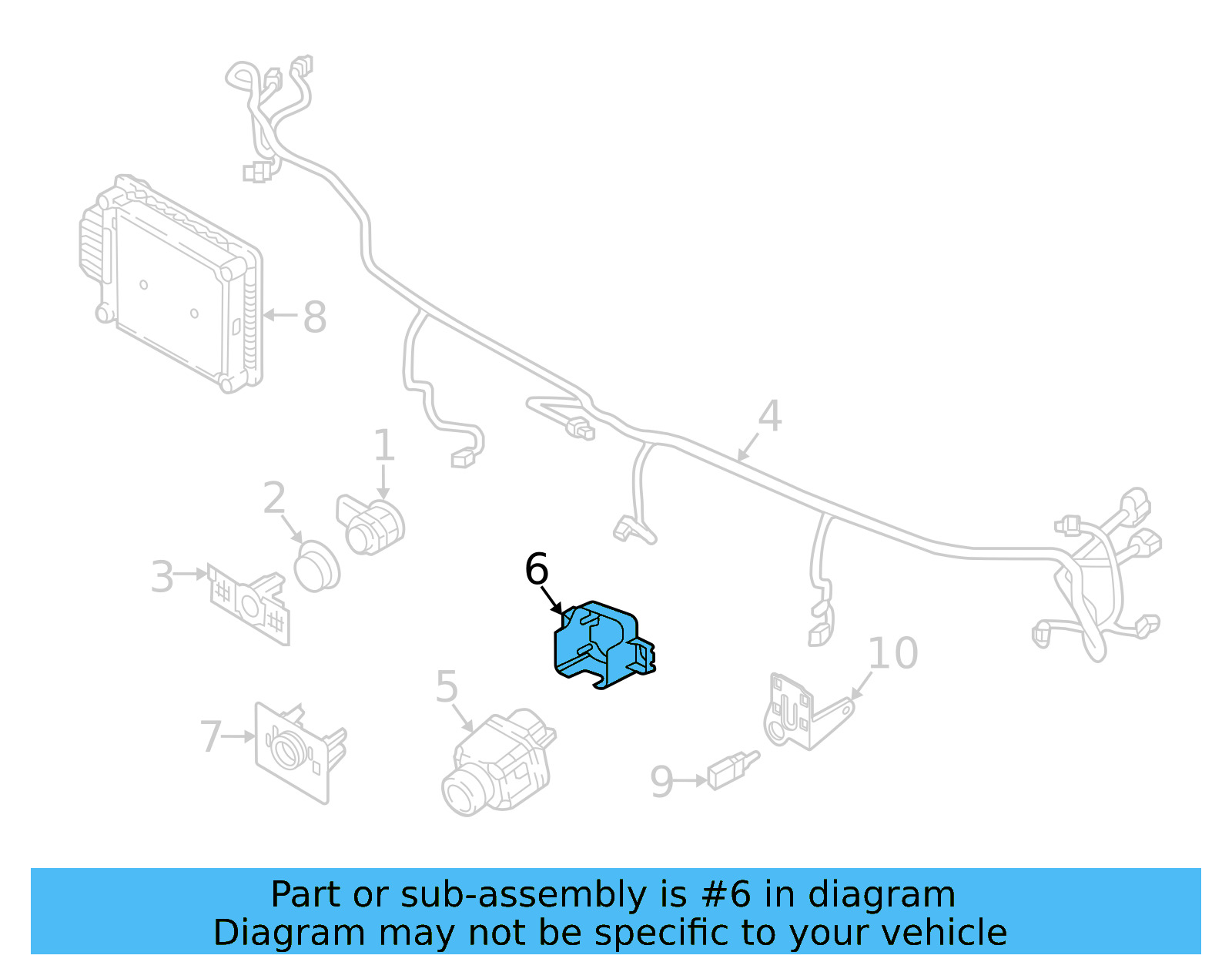 Front Camera Mount 3GG-980-561 - View 5