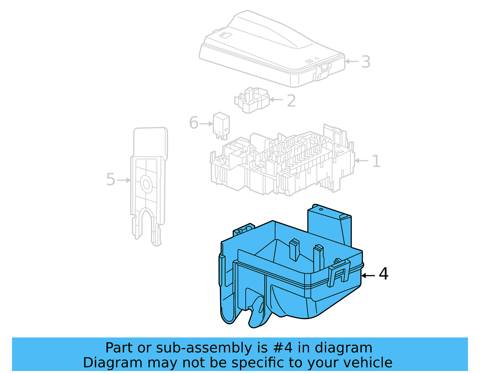 Lower Cover 1EA-907-361-A - View 4