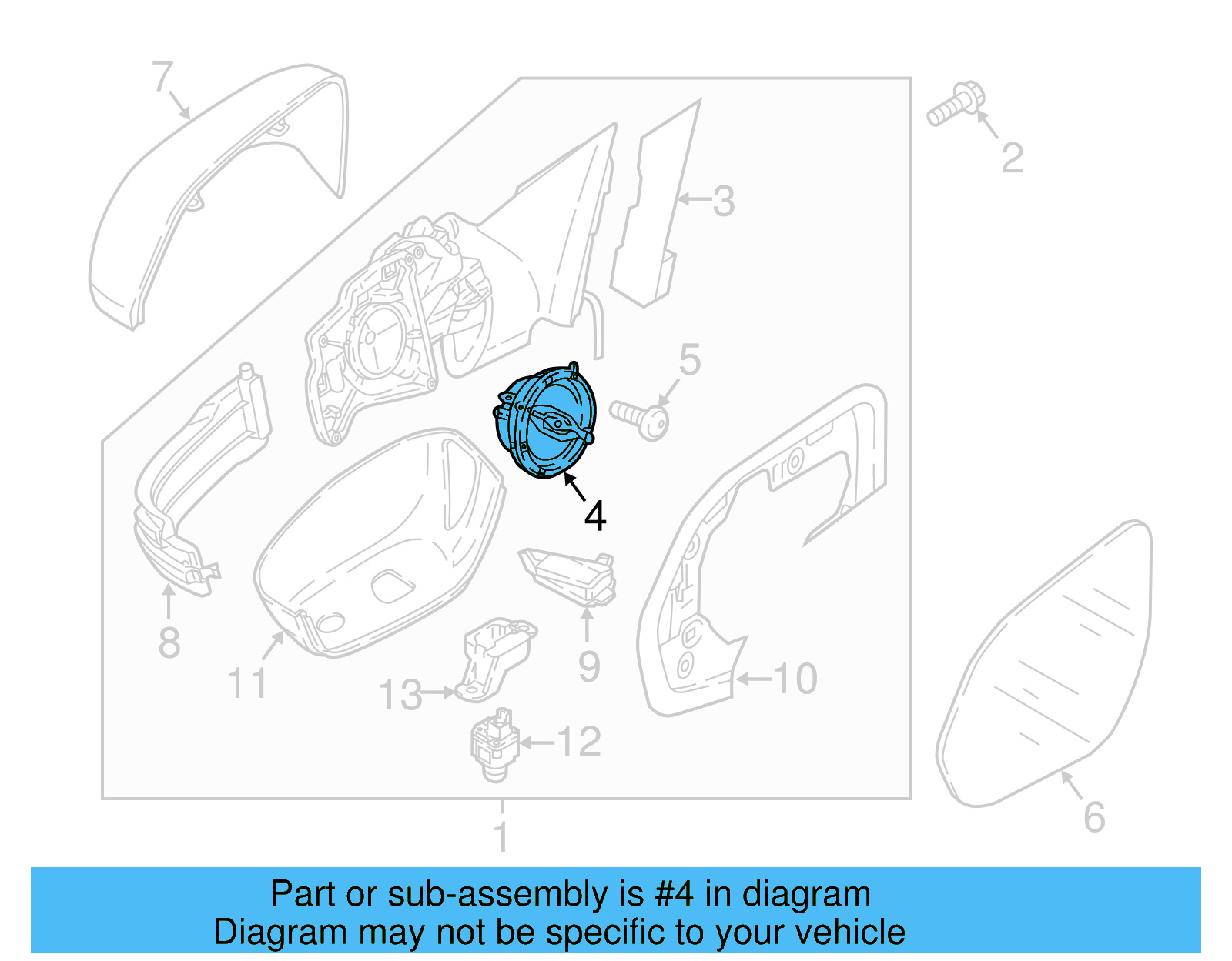 Door Mirror Drive Motor 3G0-959-578-C - View 6