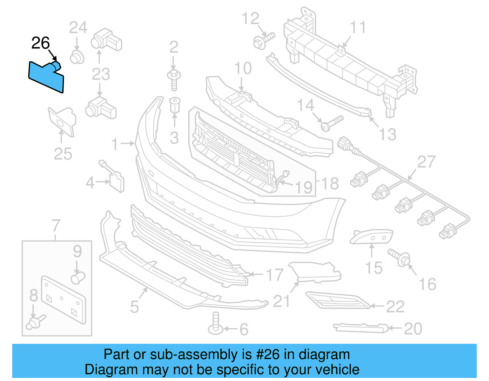 Park Sensor Bracket 5C6-919-493-A - View 6