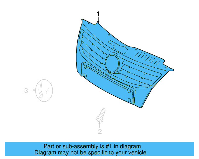 Upper Grille 1Q0-853-651-P-WAD - View 9