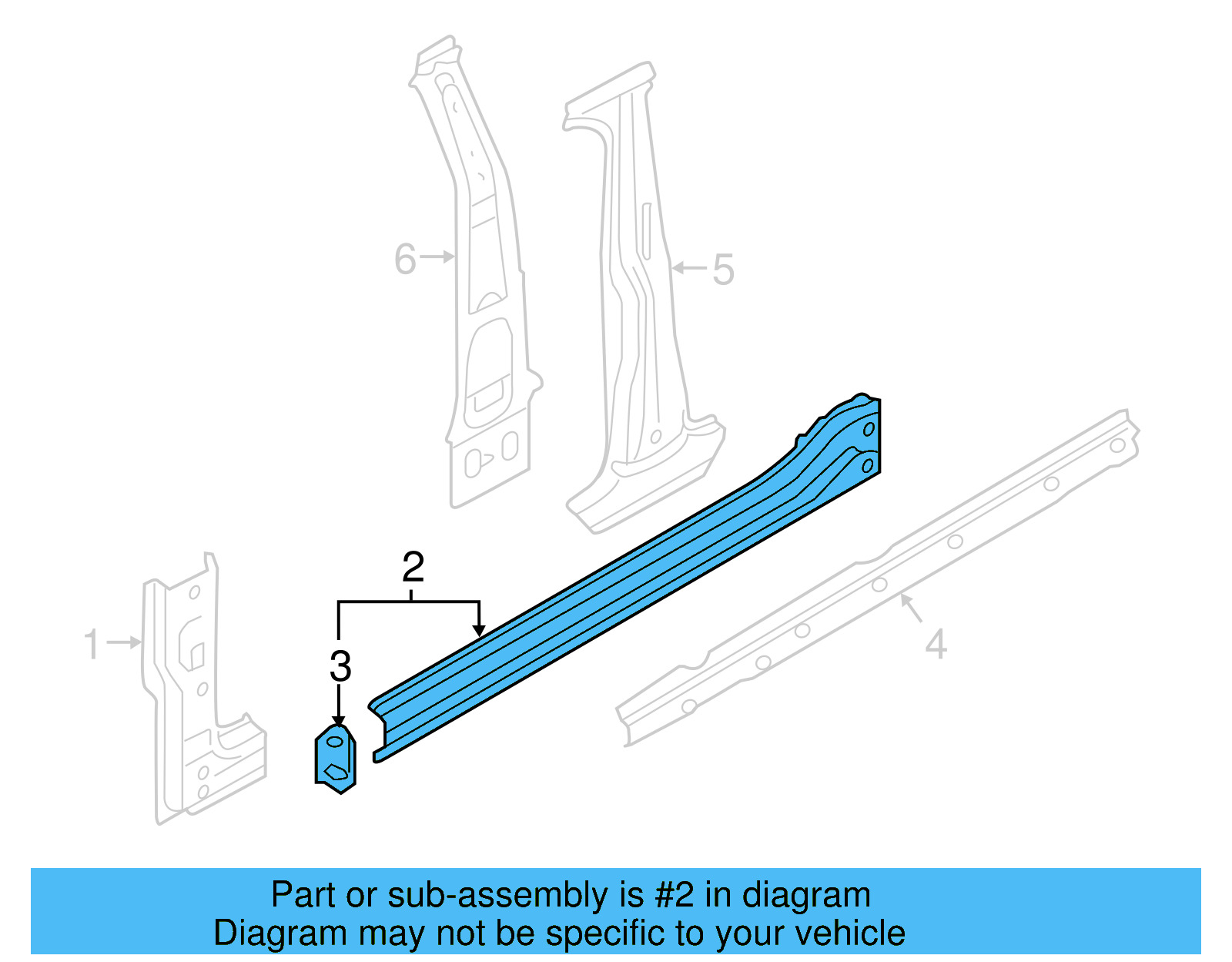 Inner Rocker 5GE-809-378-C - View 4