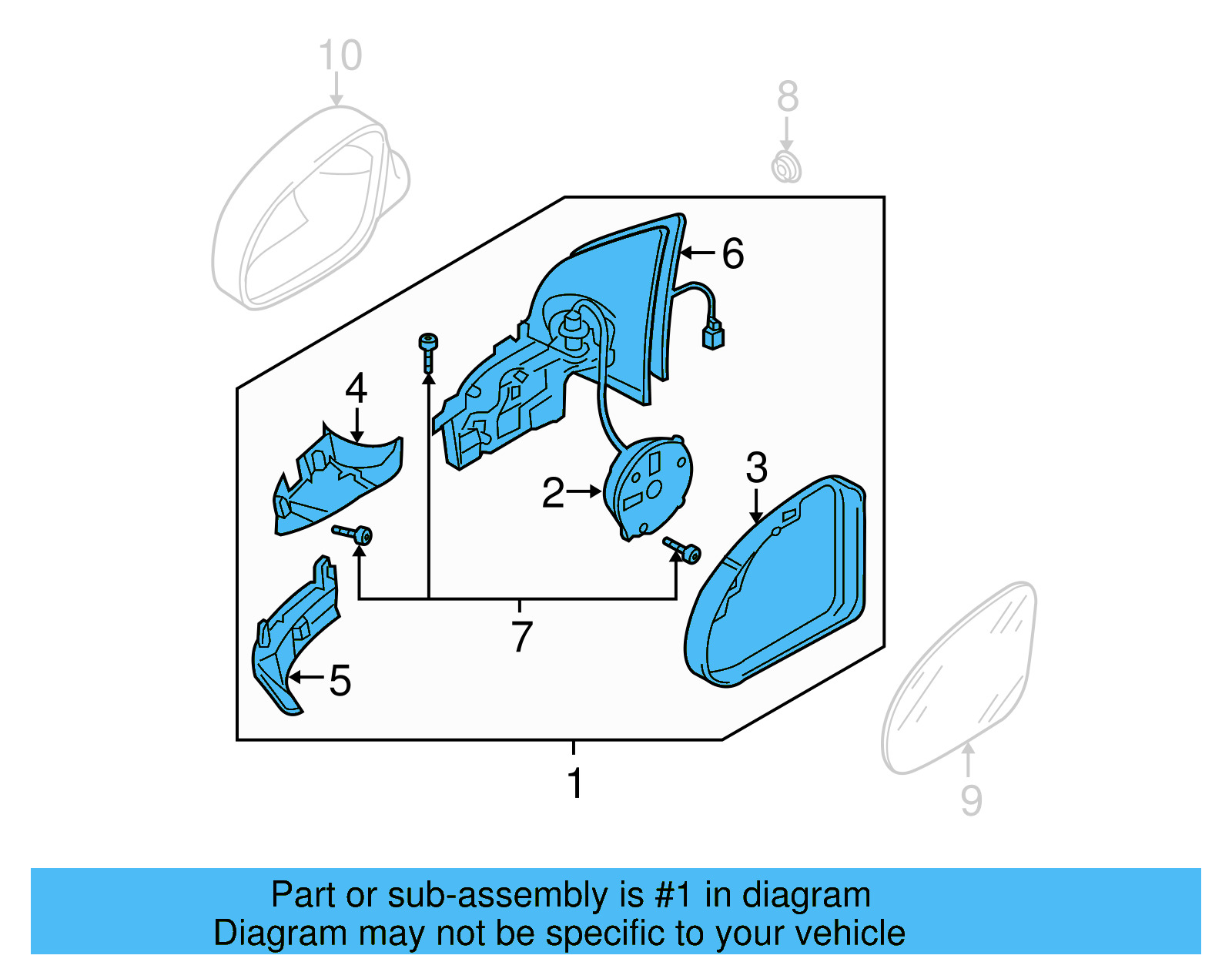 Housing Assembly 1K1-857-508-DB-9B9 - View 5