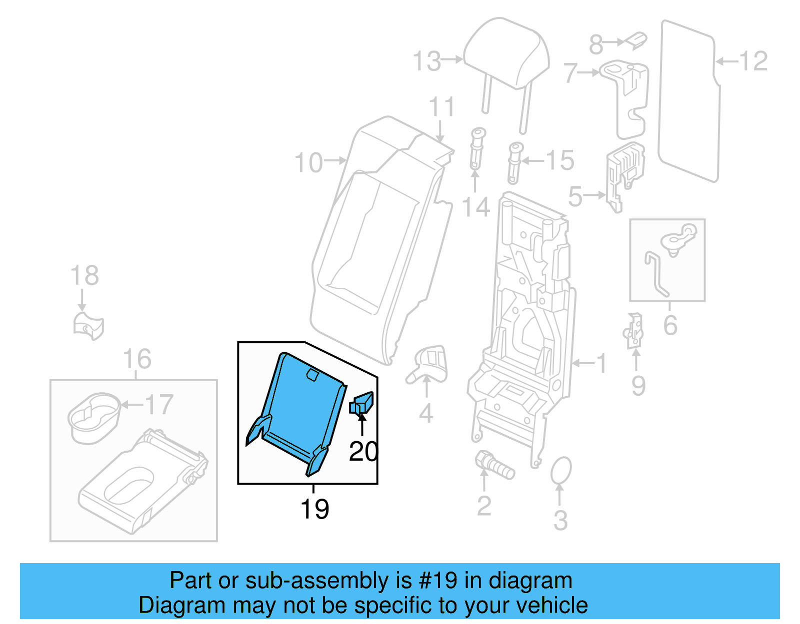 Armrest Cover 4L0-885-219-C-JT7