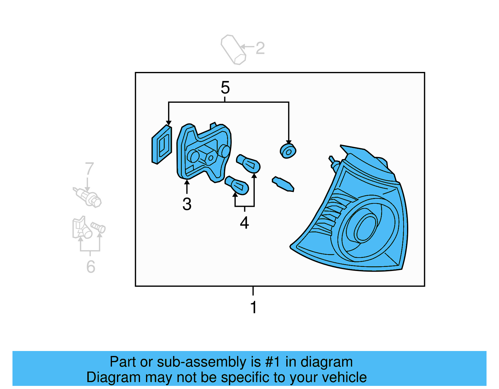 Tail Lamp Assembly 1K6-945-095-AD - View 6