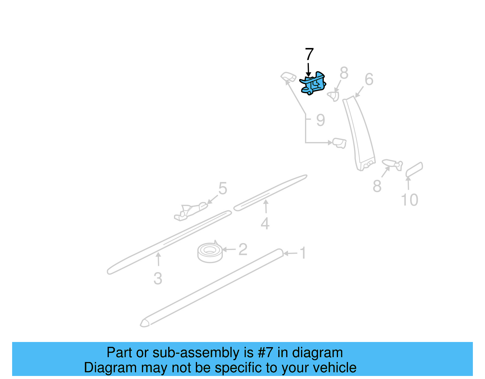 Applique Bracket 7L0-853-237-A-041 - View 4