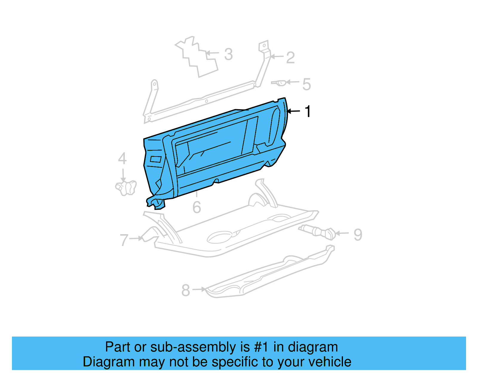 Glove Box 1J1-880-300-D-A94 - View 9