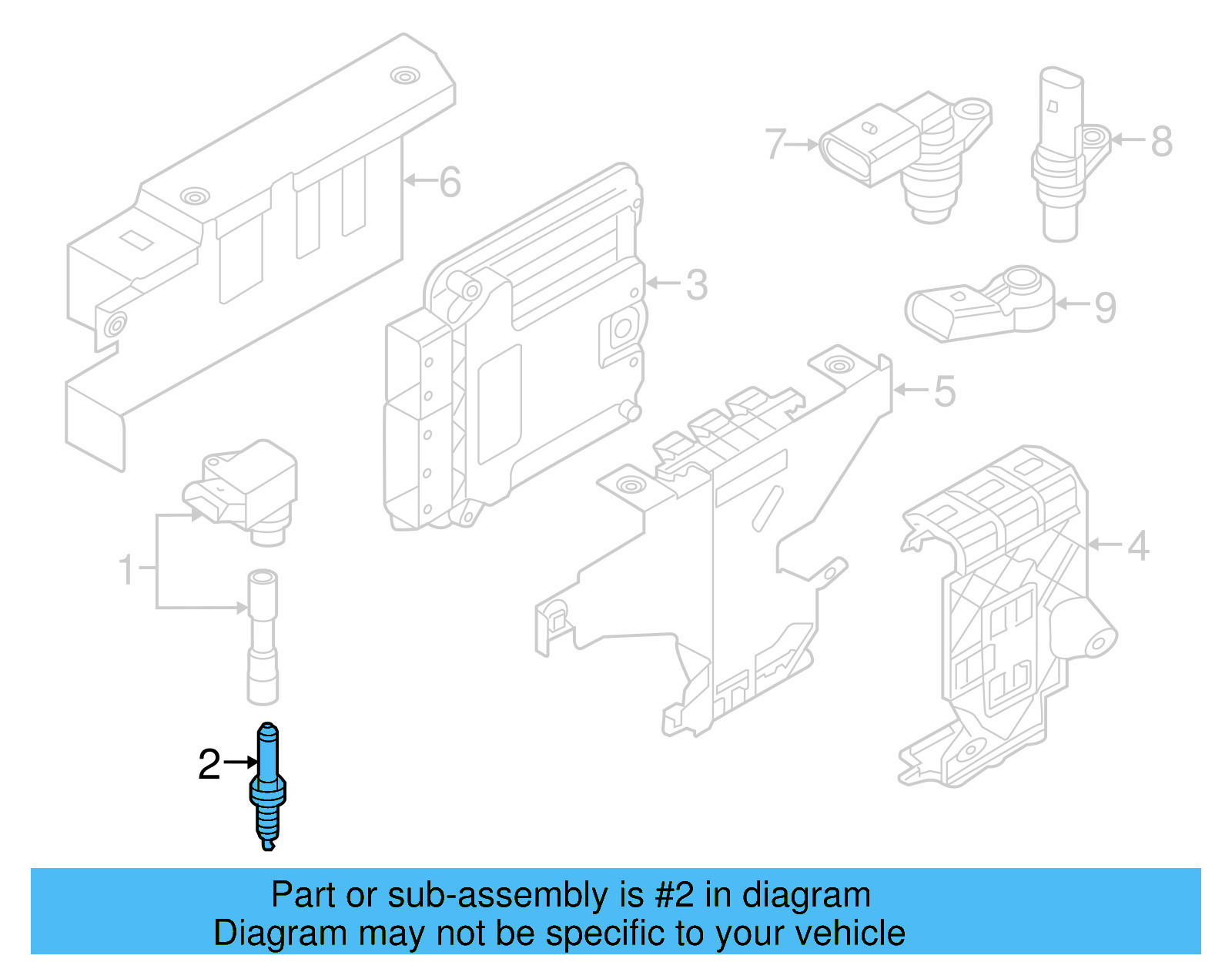 Spark Plug 06K-905-601-B - View 15