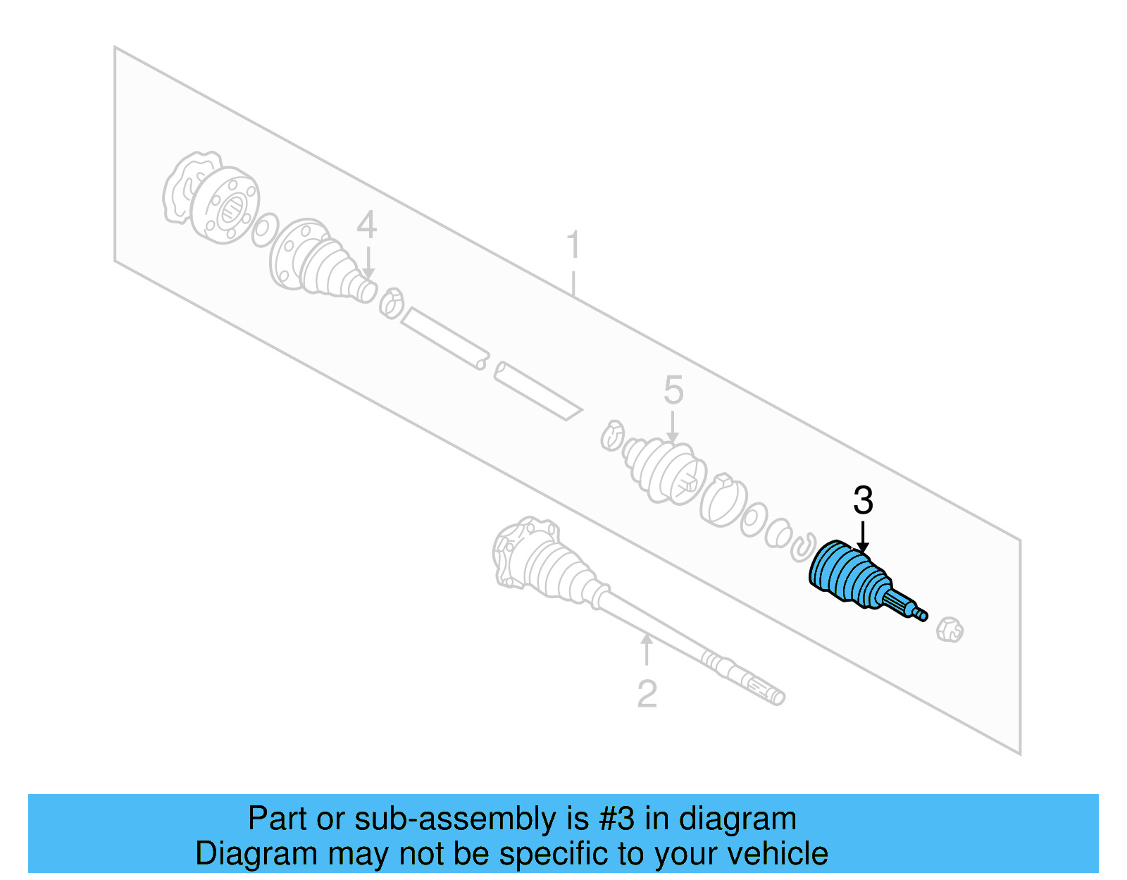 Outer Joint Assembly 1J0-498-099-EX - View 16