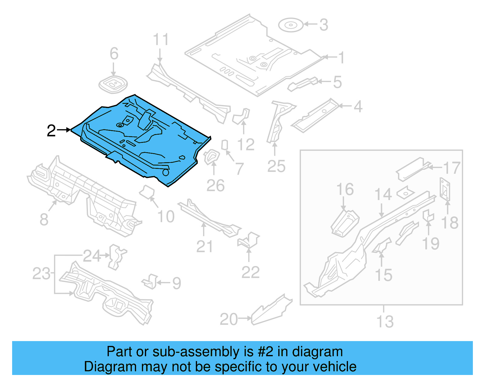 Floor Pan 5Q0-813-115-A - View 9