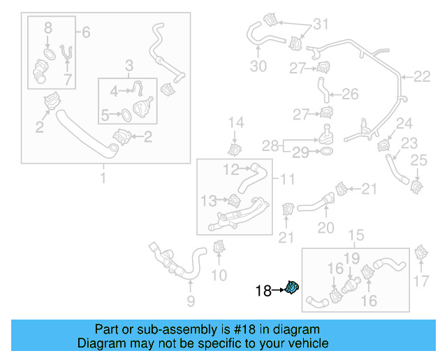 Reservoir Hose Clamp N-906-869-02 - View 280