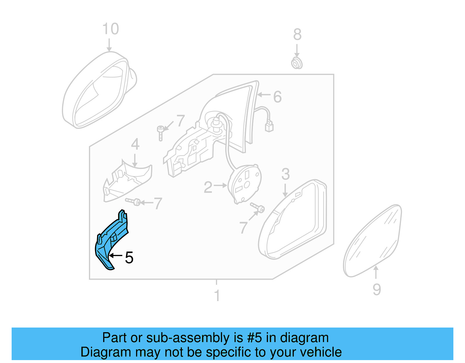 Turn Signal Light Housing 1K5-949-101 - View 12