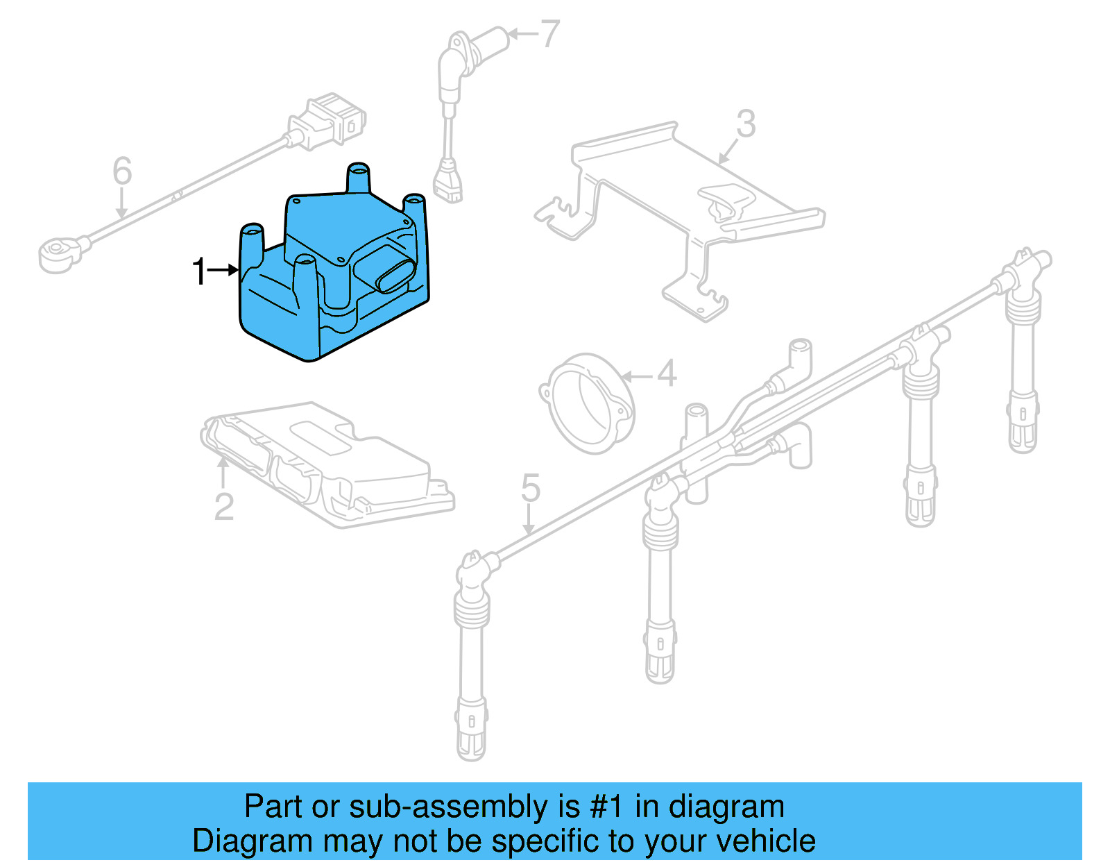 Ignition Coil 032-905-106-F - View 7