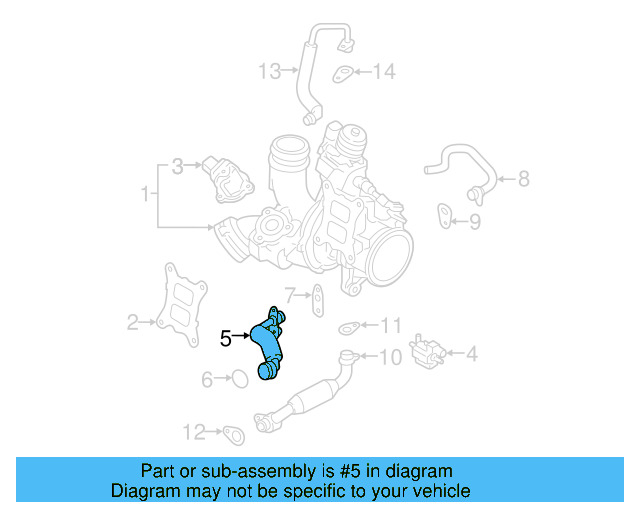 Water Outlet Pipe 06K-121-492-M - View 15