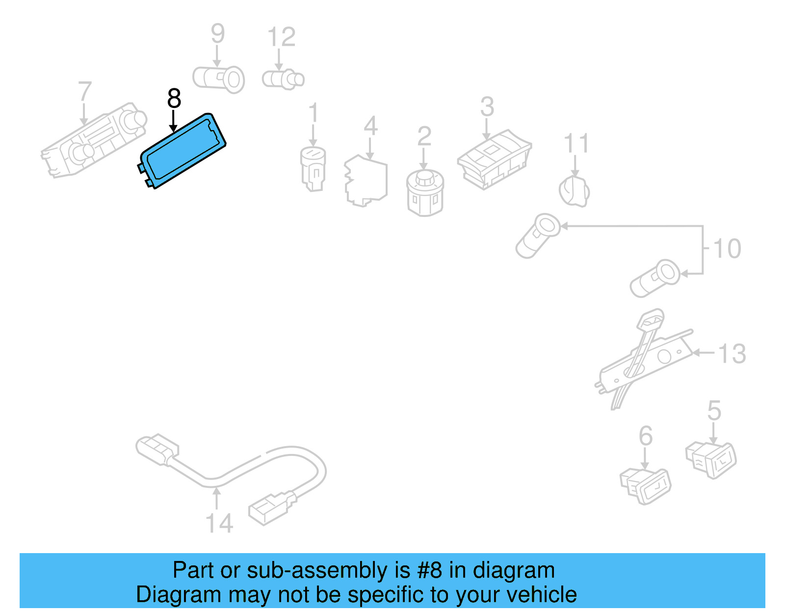 Trim Bezel 7P1-863-100-K-ME1