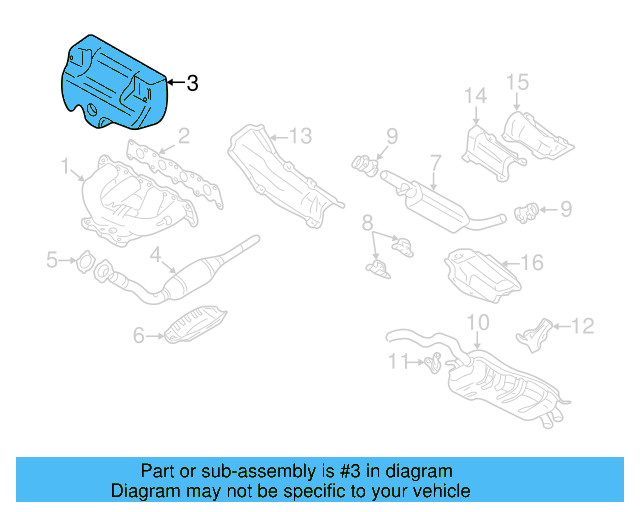 Heat Deflector 06A-129-597-H - View 9
