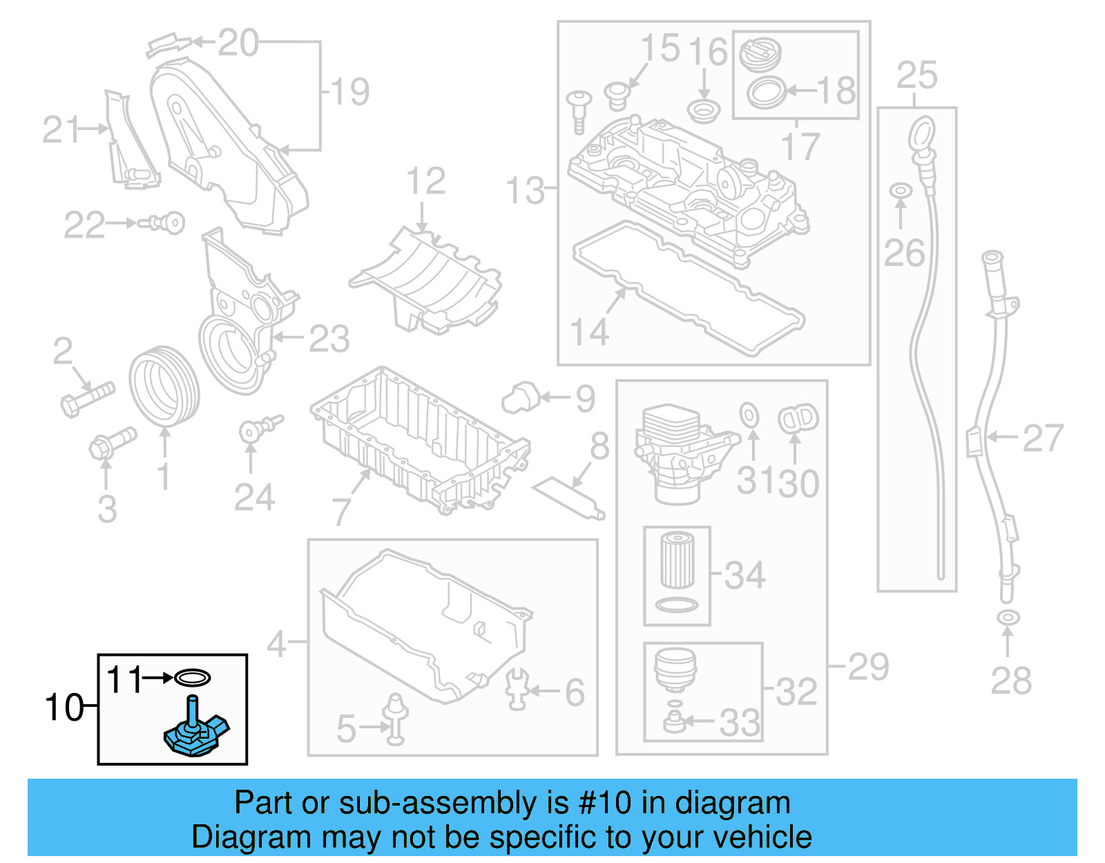 Oil Level Sensor 06E-907-660-C - View 5