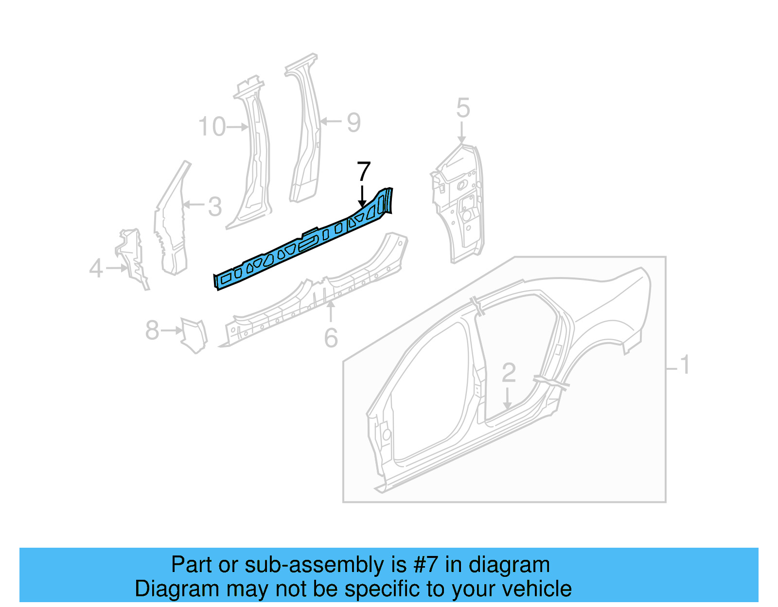Inner Rocker 3D7-810-600-A - View 2