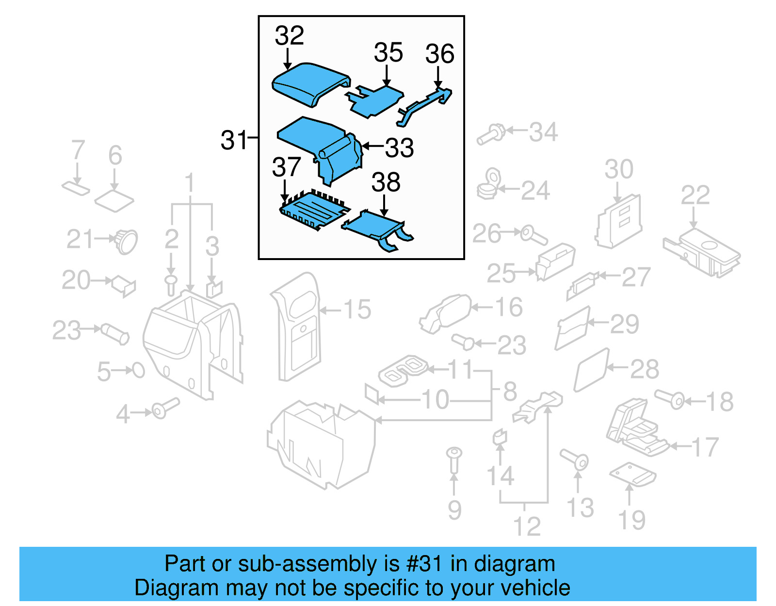 Armrest 5M0-864-207-G-YAF - View 4